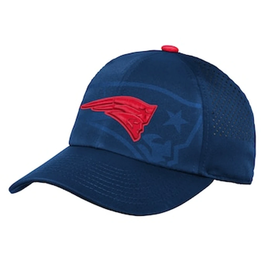 Youth Navy New England Patriots Tailgate Adjustable Hat