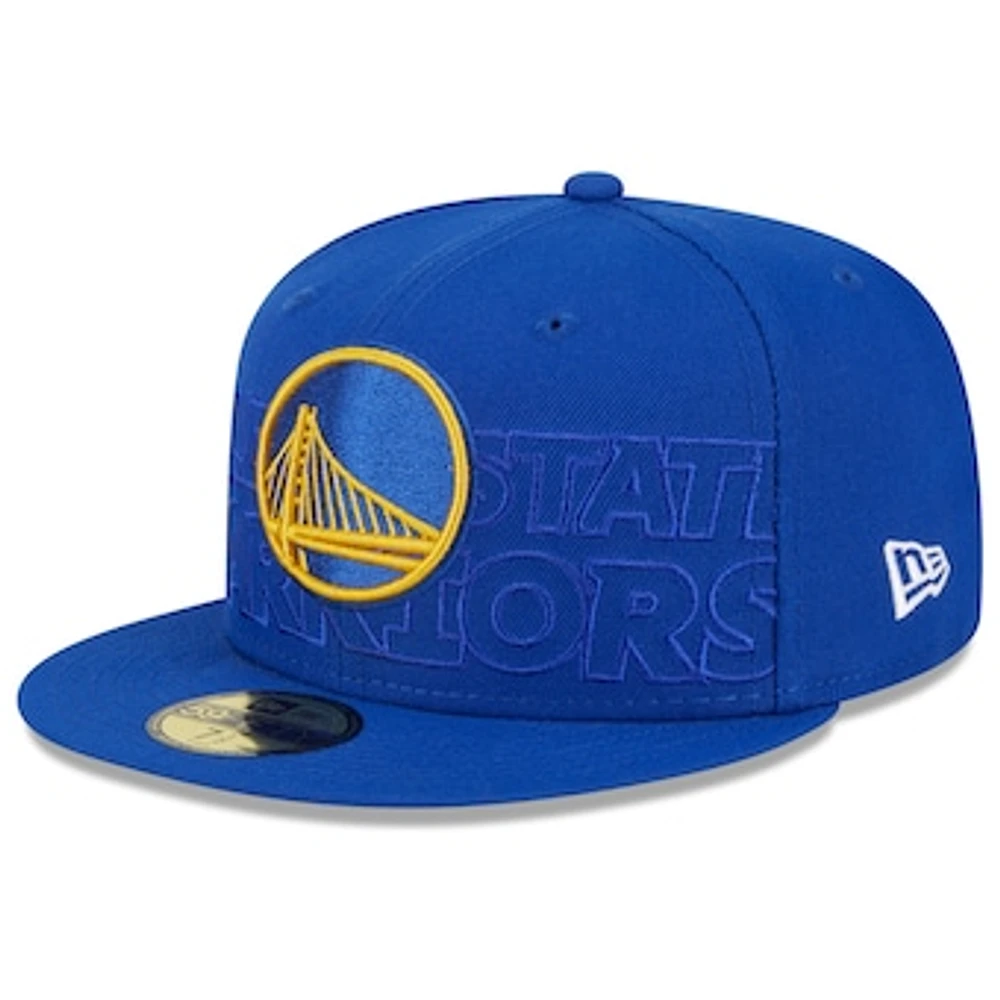 Men's New Era Royal Golden State Warriors 2023 NBA Draft 59FIFTY Fitted Hat