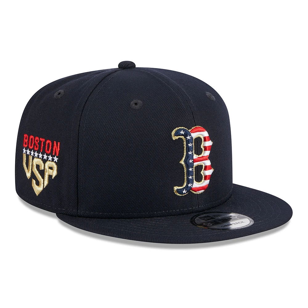 Men's New Era  Navy Boston Red Sox 2023 Fourth of July 9FIFTY Snapback Adjustable Hat