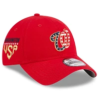 Women's New Era  Red Washington Nationals 2023 Fourth of July 9TWENTY Adjustable Hat