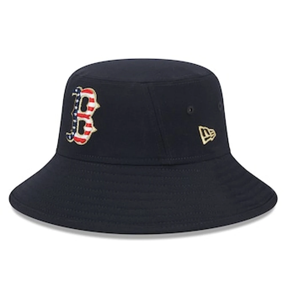 Men's New Era  Navy Boston Red Sox 2023 Fourth of July Bucket Hat