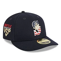 Men's New Era  Navy Seattle Mariners 2023 Fourth of July Low Profile 59FIFTY Fitted Hat