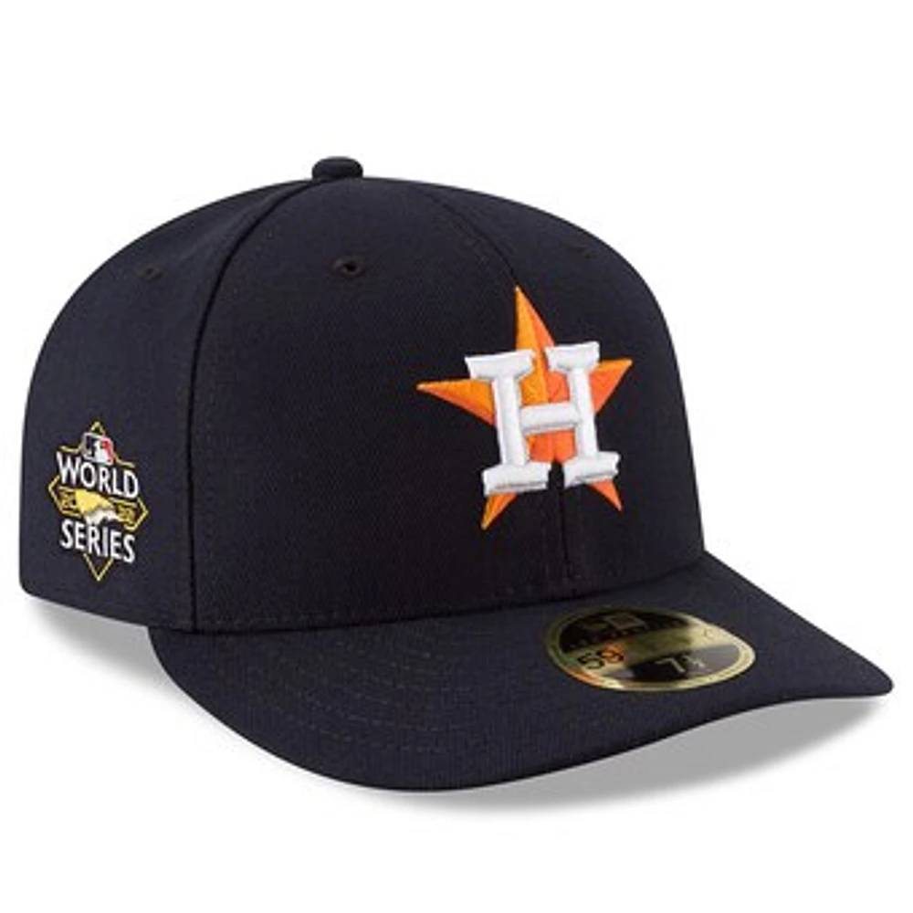 Men's New Era  Navy Houston Astros 2022 World Series Side Patch Low Profile 59FIFTY Fitted Hat