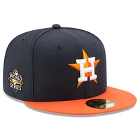 Men's New Era Navy Houston Astros 2022 World Series Side Patch 59FIFTY Fitted Hat