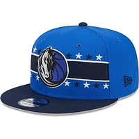 Men's New Era Blue Dallas Mavericks Banded Stars 9FIFTY Snapback Hat