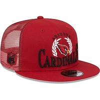 Men's New Era Cardinal Arizona Cardinals Collegiate Trucker 9FIFTY Snapback Hat