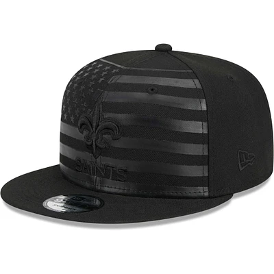 Men's New Era Black New Orleans Saints Independent 9FIFTY Snapback Hat