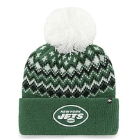 Women's '47 Green New York Jets Elsa Cuffed Knit Hat with Pom