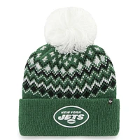 Women's '47 Green New York Jets Elsa Cuffed Knit Hat with Pom