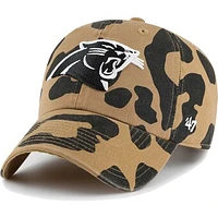 Women's '47  Tan Carolina Panthers Rosette Clean Up Adjustable Hat