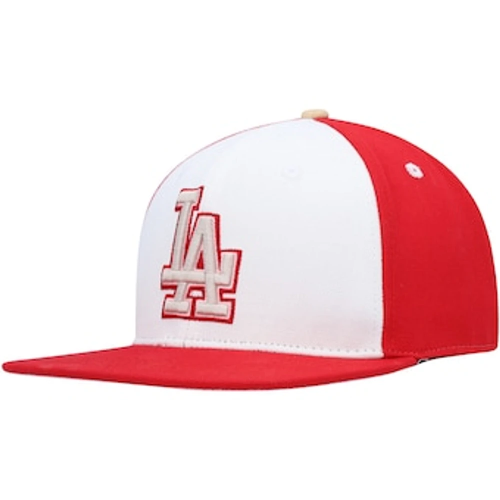 Men's Pro Standard  White/Red Los Angeles Dodgers Strawberry Ice Cream Drip Snapback Hat