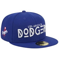 Men's New Era  Royal Los Angeles Dodgers Geo 59FIFTY Fitted Hat