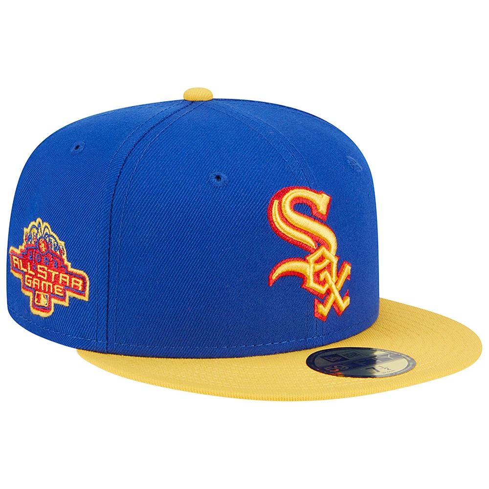 Men's New Era Royal/Yellow Chicago White Sox Empire 59FIFTY Fitted Hat