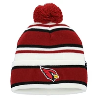 Youth '47 White Arizona Cardinals Stripling Cuffed Knit Hat with Pom