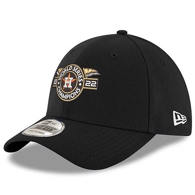 Men's New Era  Black Houston Astros 2022 World Series Champions Locker Room Replica 39THIRTY Flex Hat
