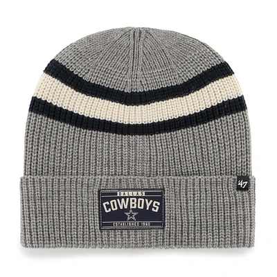 Men's '47 Gray Dallas Cowboys Penobscot Cuffed Knit Hat