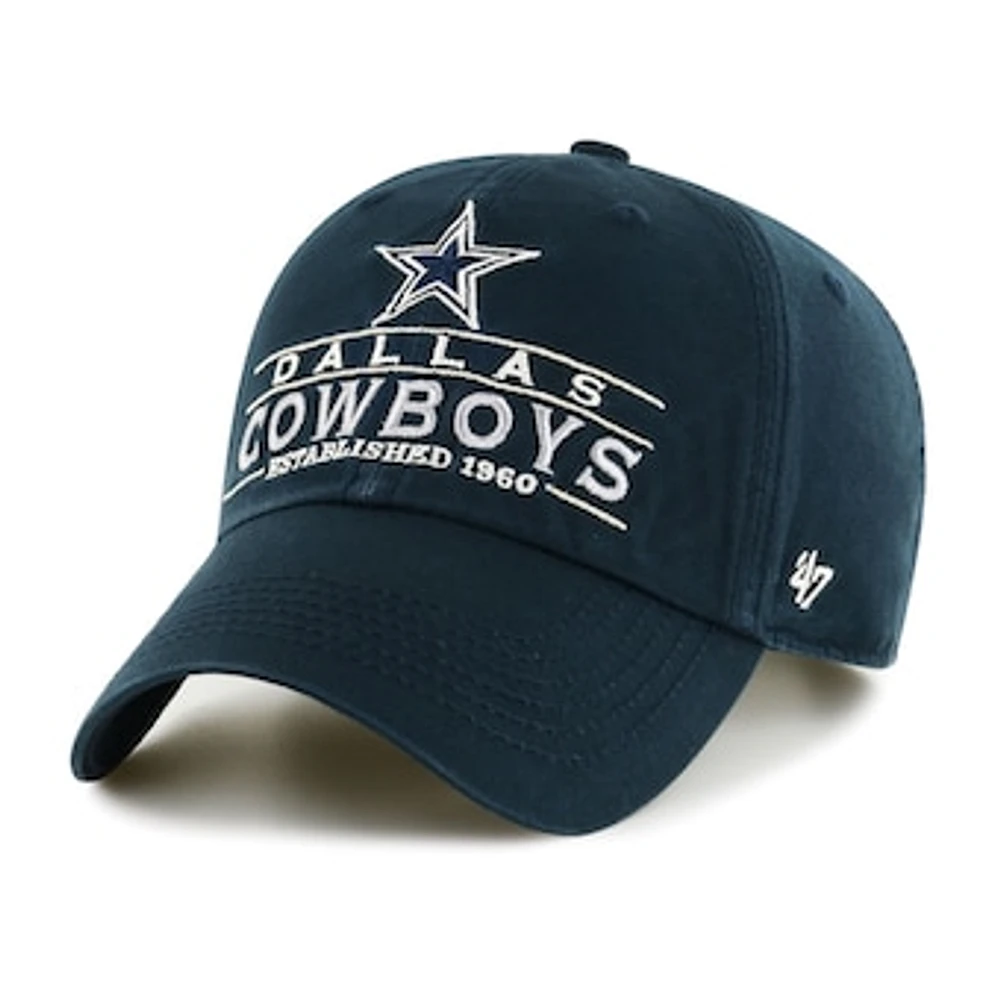 Men's '47 Navy Dallas Cowboys Vernon Clean Up Adjustable Hat