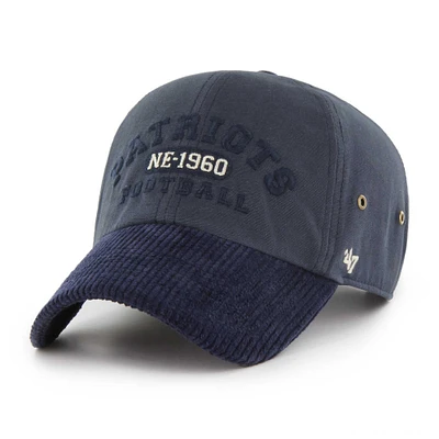 Men's '47 Navy New England Patriots Ridgeway Clean Up Adjustable Hat