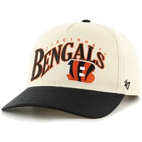 Men's '47 Khaki/Black Cincinnati Bengals Wave Hitch Adjustable Hat