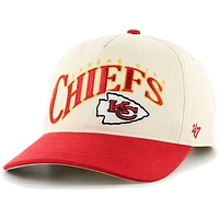 Men's '47 Khaki/Red Kansas City Chiefs Wave Hitch Adjustable Hat