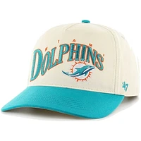 Men's '47 Khaki/Aqua Miami Dolphins Wave Hitch Adjustable Hat