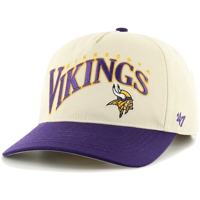 Men's '47 Khaki/Purple Minnesota Vikings Wave Hitch Adjustable Hat