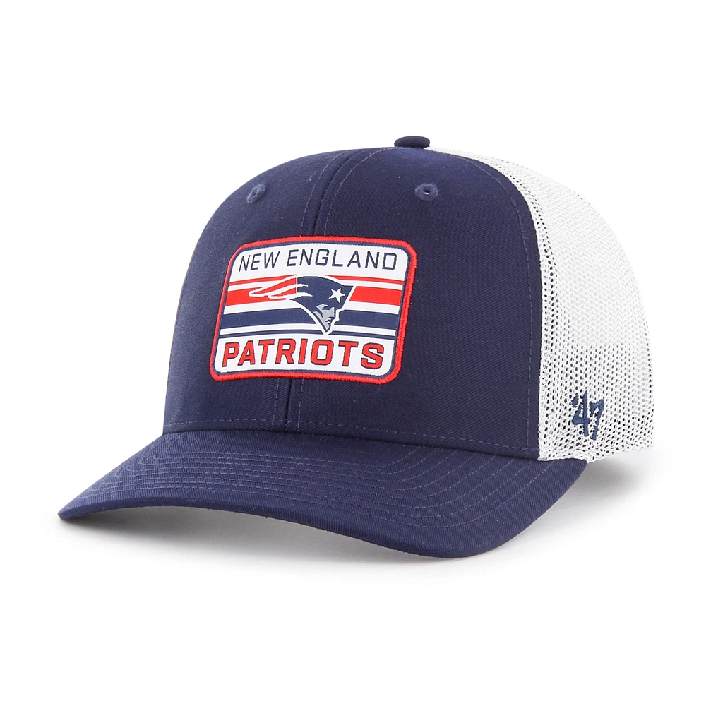 Men's '47 Navy/White New England Patriots Drifter Adjustable Trucker Hat