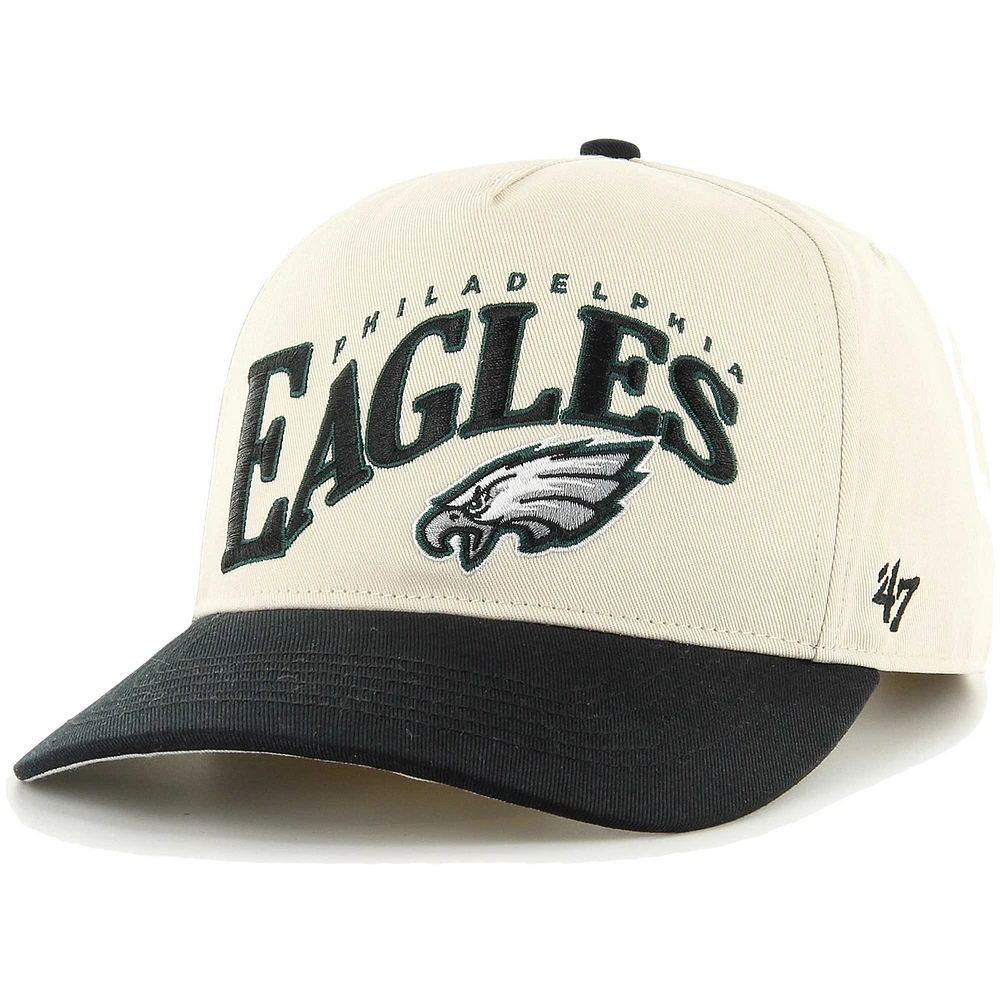 Men's '47 Khaki/Black Philadelphia Eagles Wave Hitch Adjustable Hat