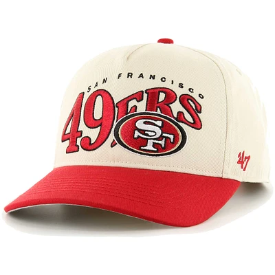 Men's '47 Khaki/Scarlet San Francisco 49ers Wave Hitch Adjustable Hat