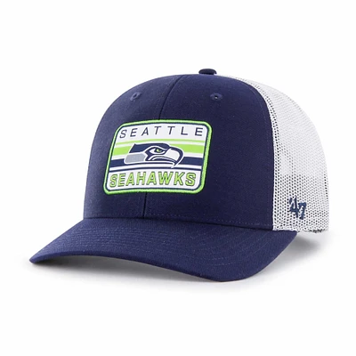 Men's '47 Navy/White Seattle Seahawks Drifter Adjustable Trucker Hat