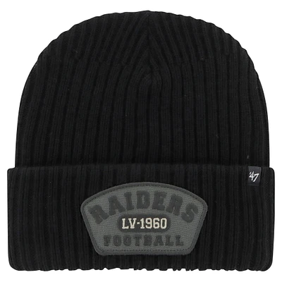 Men's '47 Black Las Vegas Raiders Ridgeway Cuffed Knit Hat