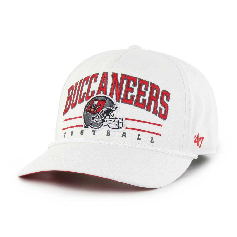 Men's '47 White Tampa Bay Buccaneers Roscoe Hitch Adjustable Hat