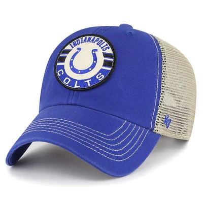 Men's '47 Royal/Natural Indianapolis Colts Notch Trucker Clean Up Adjustable Hat