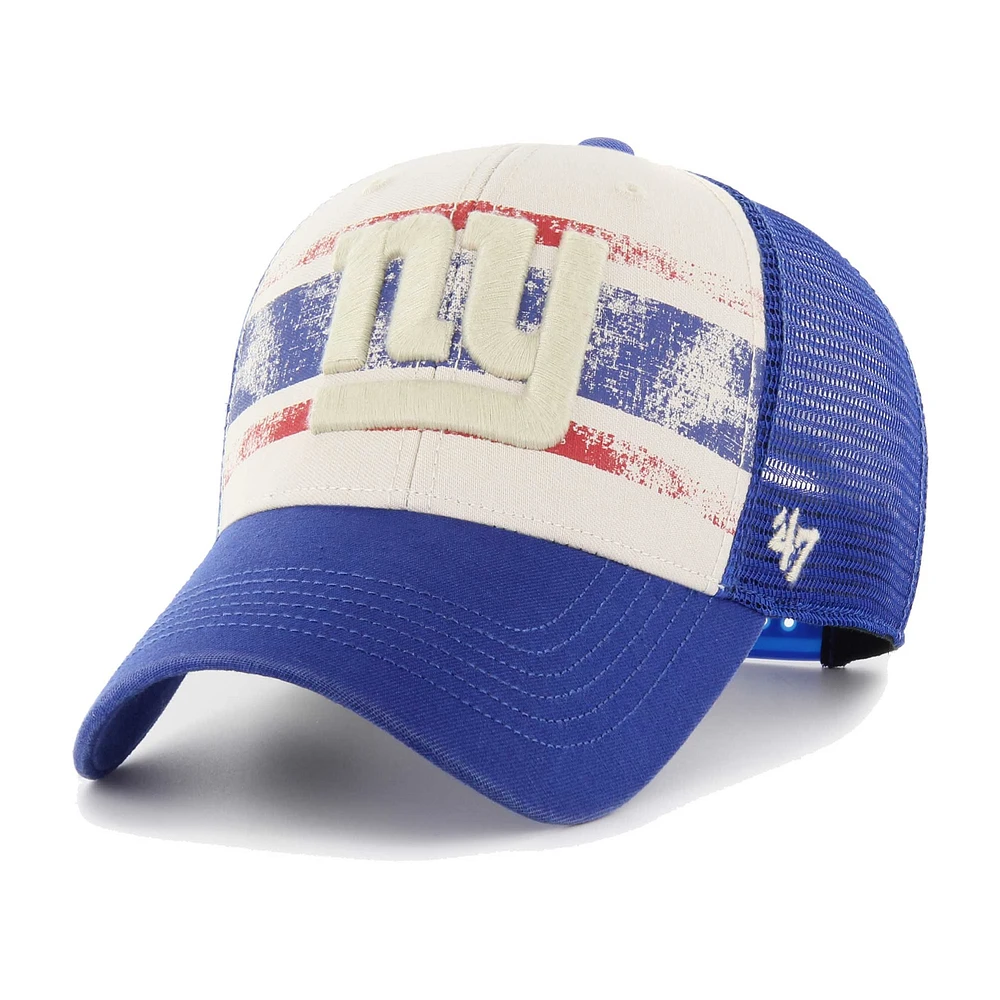 Men's '47 Cream New York Giants Breakout MVP Trucker Adjustable Hat