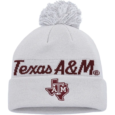 Men's adidas Gray Texas A&M Aggies Cuffed Knit Hat with Pom