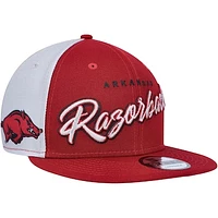 Men's New Era  Cardinal Arkansas Razorbacks Outright 9FIFTY Snapback Hat