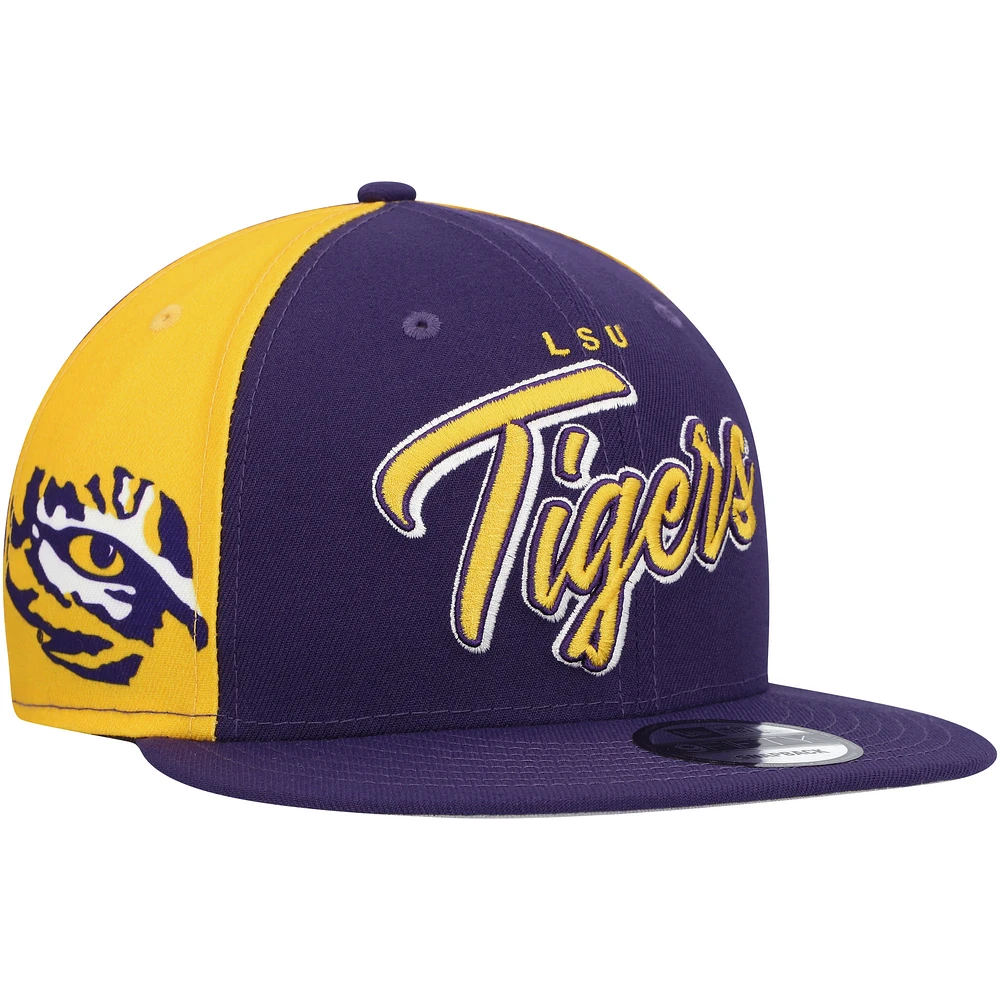 Men's New Era  Purple LSU Tigers Outright 9FIFTY Snapback Hat