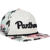 Men's New Era Cream Pitt Panthers High Tide Golfer Snapback Hat