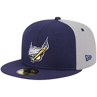 Men's New Era Navy Portland Sea Dogs Theme Nights Clam Bake  59FIFTY Fitted Hat