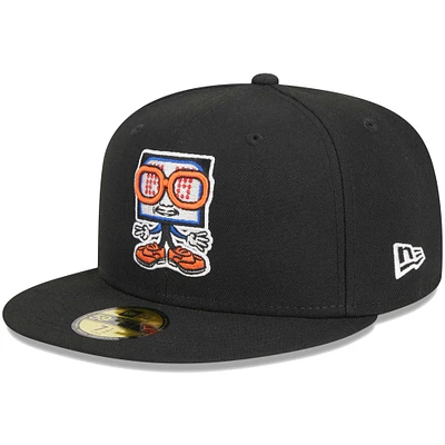 Men's New Era Black Syracuse Mets Theme Nights Clocks  59FIFTY Fitted Hat