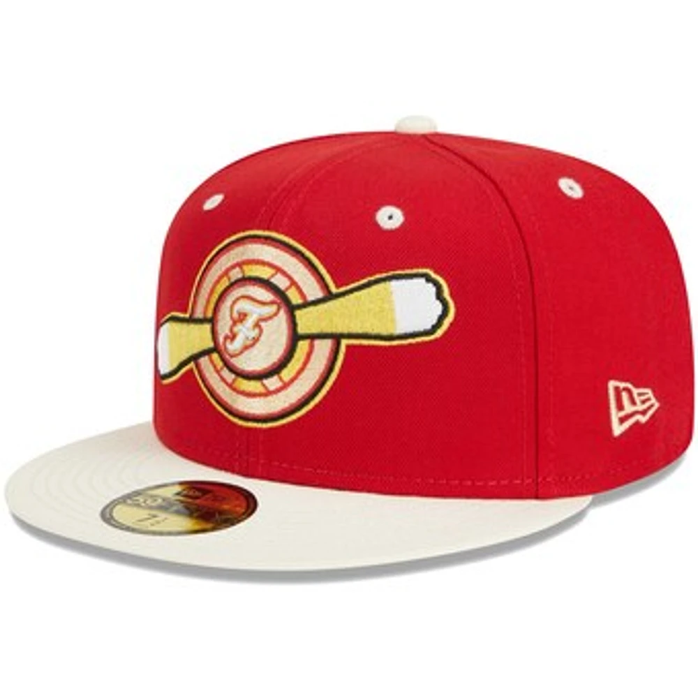 Men's New Era Red Winston-Salem Dash Theme Nights Flight  59FIFTY Fitted Hat