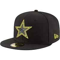 Men's New Era Black Dallas Cowboys Volt 59FIFTY Fitted Hat