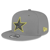 Men's New Era Graphite Dallas Cowboys Volt 9FIFTY Snapback Hat