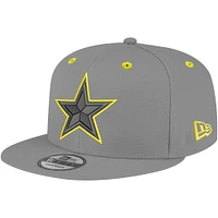 Men's New Era Graphite Dallas Cowboys Volt 9FIFTY Snapback Hat