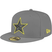 Men's New Era Graphite Dallas Cowboys Volt 59FIFTY Fitted Hat