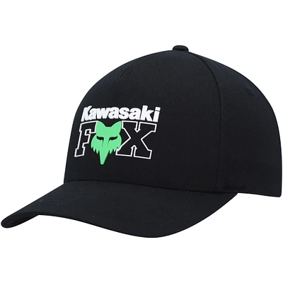 Men's Fox  Black Kawasaki Flex Hat