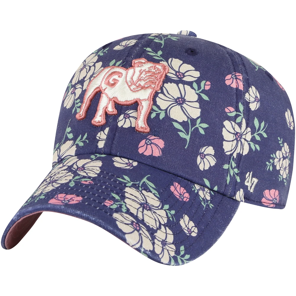 Women's '47 Navy Georgia Bulldogs Primrose Clean Up Adjustable Hat