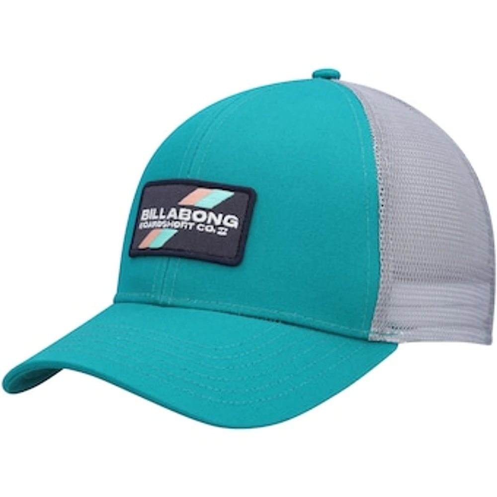 Youth Billabong Teal/Gray Walled Trucker Snapback Hat