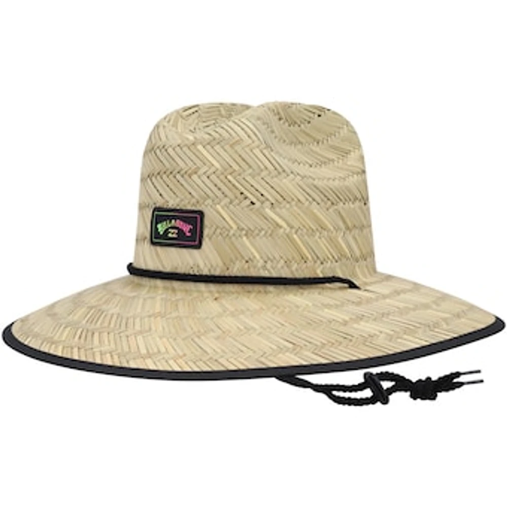 Men's Billabong Natural Stealth Tides Print Straw Lifeguard Hat