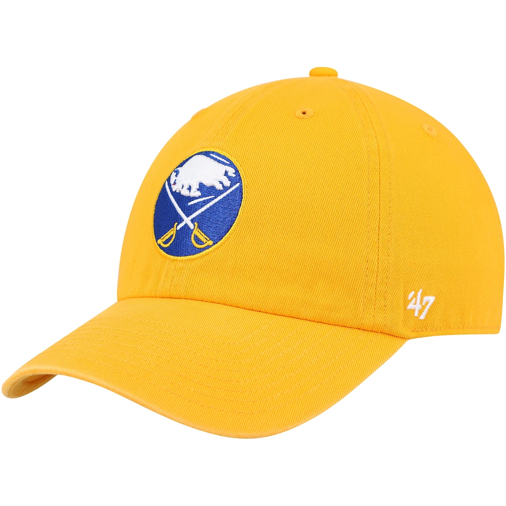 Men's '47 Gold Buffalo Sabres Clean Up Adjustable Hat